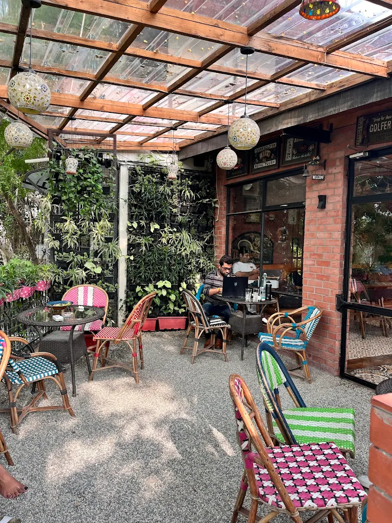 Spaced Out Cafe workspace and seating